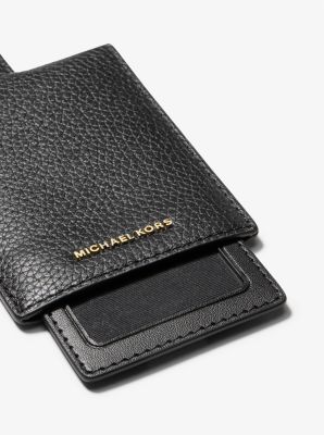 Jet Set Pebbled Leather Luggage Tag