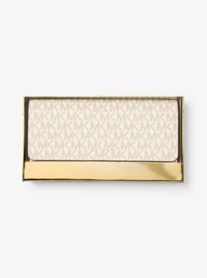 Thumbnail - MK Reiseorganizer Jet Set Mit Signature-Logomuster - Natur - Michael Kors