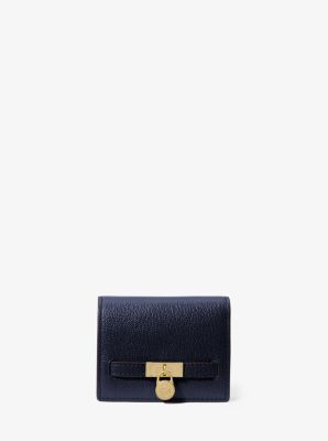 Hamilton Moderne Small Leather Wallet in DRESS BLUES | Michael Kors