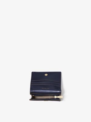Hamilton Moderne Small Leather Wallet in DRESS BLUES | Michael Kors
