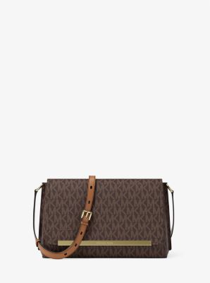 Evelyn Medium Signature Logo Crossbody Bag