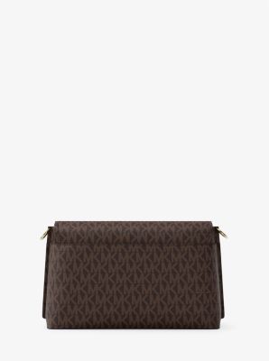 Evelyn Medium Signature Logo Crossbody Bag
