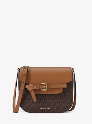 Saddle bag a tracolla Emilia piccola con logo image number 0