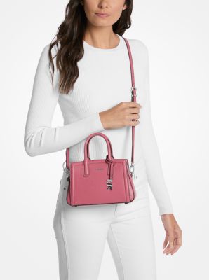 Borsa a tracolla Laila extra-small in pelle in PALISSANDRO | Michael Kors