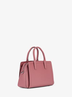 Borsa a tracolla Laila extra-small in pelle in PALISSANDRO | Michael Kors