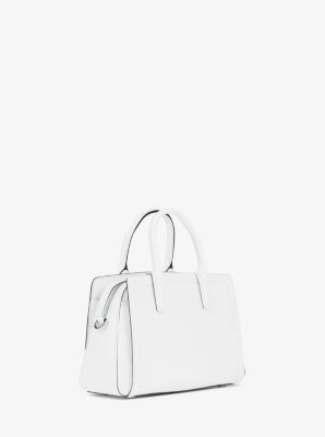 Laila Extra-Small Leather Crossbody Bag in OPTIC WHITE | Michael Kors