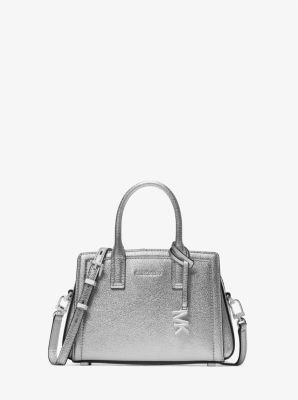 Borsa a tracolla Laila extra-small in pelle metallizzata