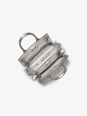 Borsa a tracolla Laila extra-small in pelle metallizzata