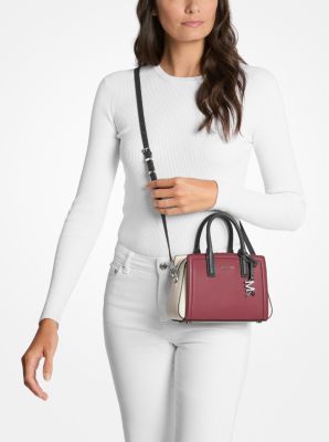 Laila Extra-Small Color-Block Leather Crossbody Bag