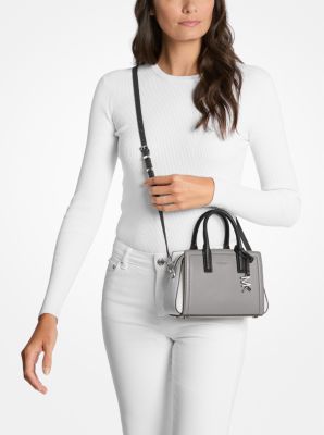 Borsa a tracolla Laila extra-small in pelle color-block image number 2