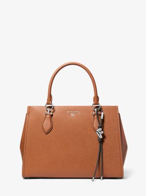 Initial Silver-Tone and Speckled Cord Bag Charm in SH RHODIUM | Michael Kors