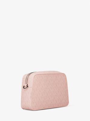 Jet Set Small Signature Logo Camera Crossbody Bag in SMOKEY ROSE | Michael Kors