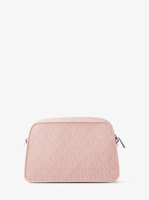 Jet Set Small Signature Logo Camera Crossbody Bag in SMOKEY ROSE | Michael Kors