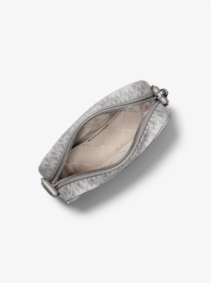 Jet Set Large Printed Signature Logo Crossbody Bag
