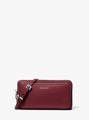 Umhängetasche Jet Set Large aus gekrispeltem Leder in OCHSENBLUT | Michael Kors