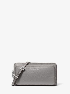 Grand sac à bandoulière Jet Set en cuir grainé