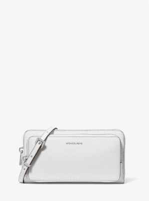 Borsa a tracolla Jet Set grande in pelle martellata