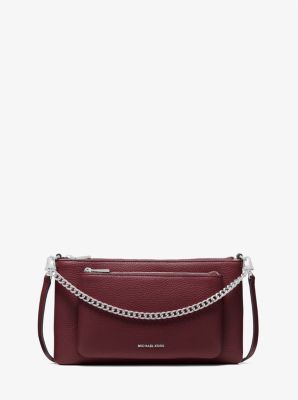 Sac à bandoulière Jet Set convertible de taille moyenne en cuir grainé