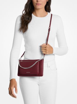 Sac à bandoulière Jet Set convertible de taille moyenne en cuir grainé