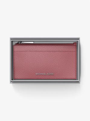Jet Set Small Pebbled Leather Card Case