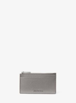 Kartenetui Jet Set Small aus gekrispeltem Leder in STORM | Michael Kors