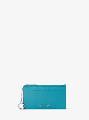 Tarjetero Jet Set peque&ntilde;o de piel granulada