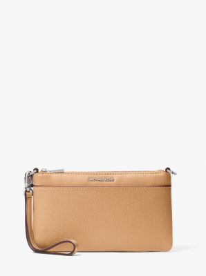 Jet Set Medium Pebbled Leather Convertible Wristlet in ROSEWOOD
