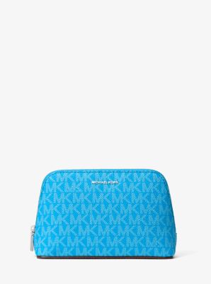Neceser de viaje Jet Set peque&ntilde;o con logotipo in AZUL MILOS | Michael Kors