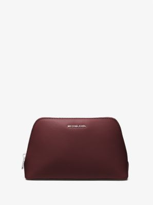 Michael Kors Jet Set Medium Leather Travel Kit In Red