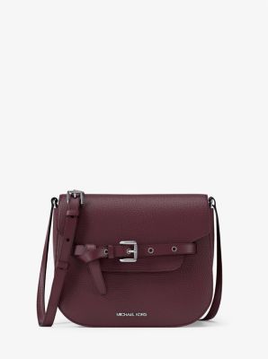 Emilia Small Pebbled Leather Saddle Crossbody Bag image number 0