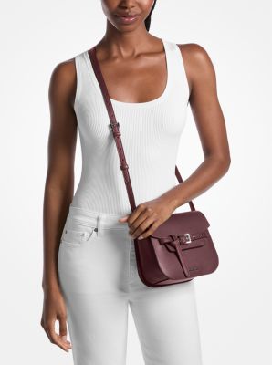 Emilia Small Pebbled Leather Saddle Crossbody Bag image number 3