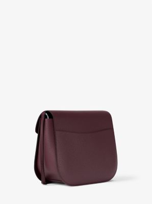 Emilia Small Pebbled Leather Saddle Crossbody Bag image number 4