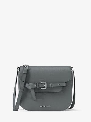 Emilia Small Pebbled Leather Saddle Crossbody Bag image number 0