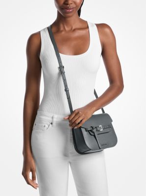 Emilia Small Pebbled Leather Saddle Crossbody Bag image number 3
