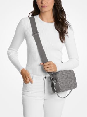 Kameratasche Bryant Medium aus poliertem Leder in STORM | Michael Kors