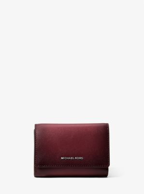 Bryant Medium Burnished Leather Tri-Fold Wallet