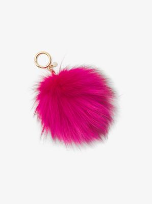 michael kors pom pom keychain