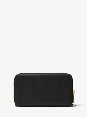 mercer large leather smartphone wristlet