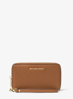 Large Leather Smartphone Wristlet | Michael Kors