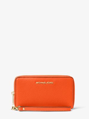 Large Leather Smartphone Wristlet Michael Kors Canada