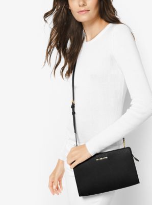 Michael Kors Jet Set Large Saffiano Leather Convertible Crossbody