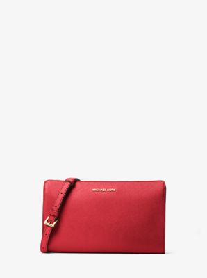 michael kors whipstitched leather convertible crossbody