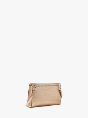 Michael Kors Brown & Peanut Greenwich Small Saffiano Leather Bucket Bag, Best Price and Reviews