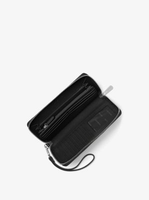 Leather Continental Wristlet