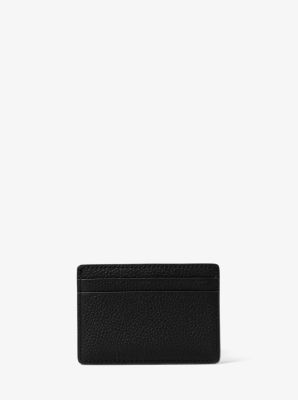 BOSS - Monogram-embossed billfold wallet in grained leather