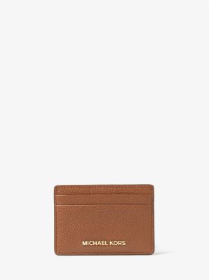 Michael michael kors pebble shop leather slim card case