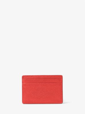 Porte-cartes en cuir grainé