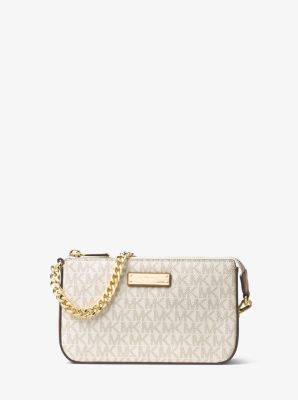 Michael kors logo chain on sale wallet