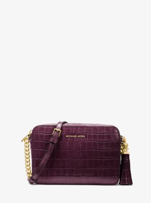 michael kors embossed leather handbags