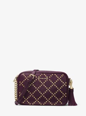 Michael kors ginny medium embellished leather shop crossbody